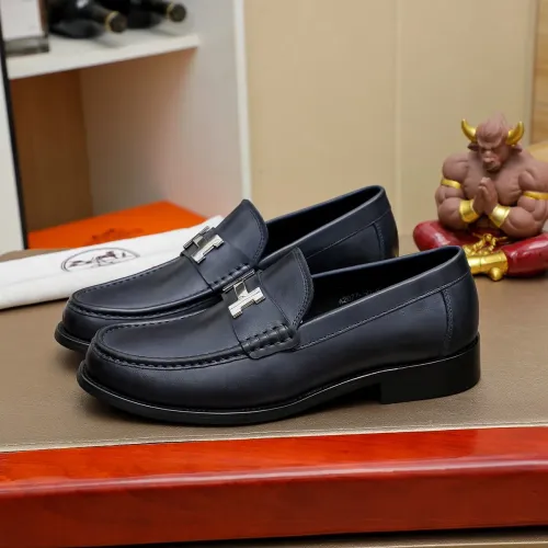Replica Hermes Leather Shoes For Men #1463412 $85.00 USD for Wholesale