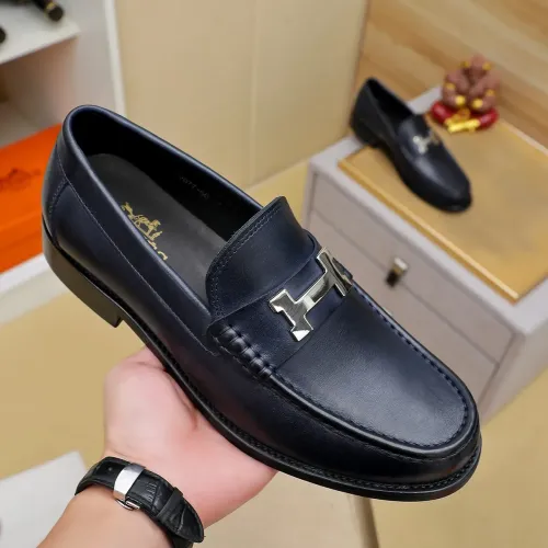 Replica Hermes Leather Shoes For Men #1463412 $85.00 USD for Wholesale