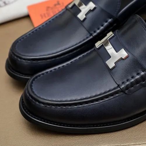 Replica Hermes Leather Shoes For Men #1463412 $85.00 USD for Wholesale