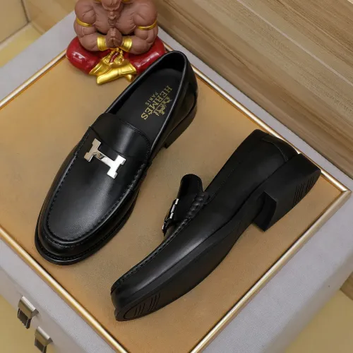 Wholesale Hermes Leather Shoes For Men #1463413 $85.00 USD, Wholesale Quality Replica Hermes Leather Shoes