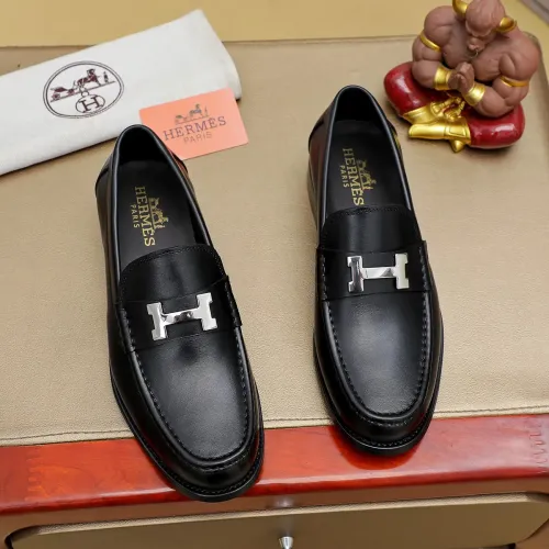 Replica Hermes Leather Shoes For Men #1463413 $85.00 USD for Wholesale