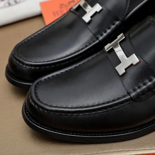 Replica Hermes Leather Shoes For Men #1463413 $85.00 USD for Wholesale