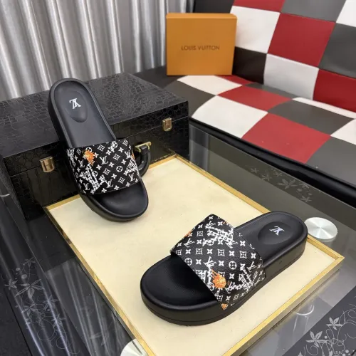 Wholesale Louis Vuitton Slippers For Men #1463585 $45.00 USD, Wholesale Quality Replica Louis Vuitton Slippers