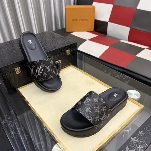 Wholesale Louis Vuitton Slippers For Men #1463588 $45.00 USD, Wholesale Quality Replica Louis Vuitton Slippers