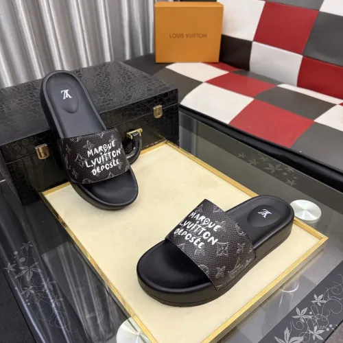 Wholesale Louis Vuitton Slippers For Men #1463589 $45.00 USD, Wholesale Quality Replica Louis Vuitton Slippers
