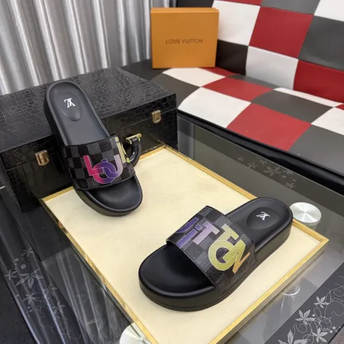 Wholesale Louis Vuitton Slippers For Men #1463592 $45.00 USD, Wholesale Quality Replica Louis Vuitton Slippers