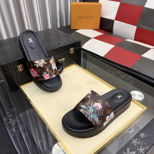 Wholesale Louis Vuitton Slippers For Men #1463593 $45.00 USD, Wholesale Quality Replica Louis Vuitton Slippers