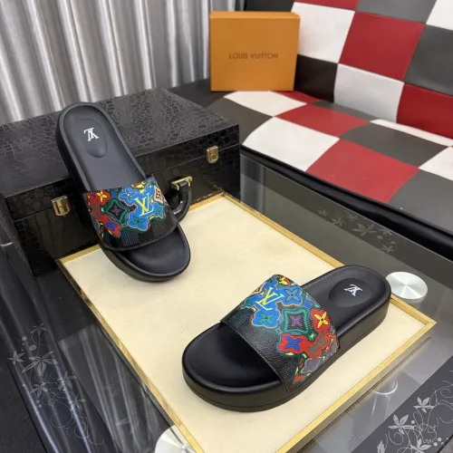 Wholesale Louis Vuitton Slippers For Men #1463594 $45.00 USD, Wholesale Quality Replica Louis Vuitton Slippers