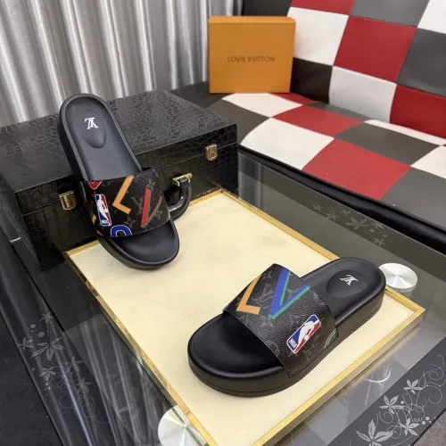Wholesale Louis Vuitton Slippers For Men #1463598 $45.00 USD, Wholesale Quality Replica Louis Vuitton Slippers
