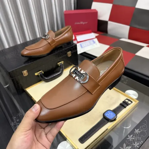Wholesale Salvatore Ferragamo Leather Shoes For Men #1463610 $108.00 USD, Wholesale Quality Replica Salvatore Ferragamo Leather Shoes