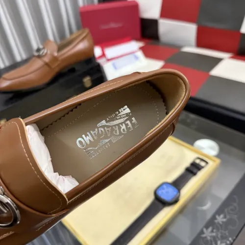 Replica Salvatore Ferragamo Leather Shoes For Men #1463610 $108.00 USD for Wholesale