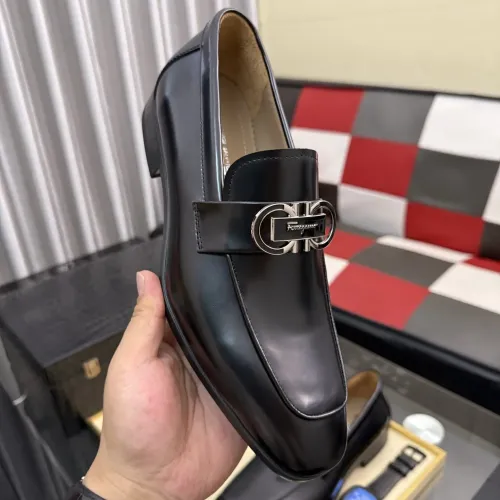Replica Salvatore Ferragamo Leather Shoes For Men #1463614 $108.00 USD for Wholesale