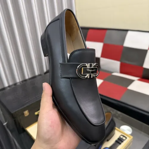Replica Salvatore Ferragamo Leather Shoes For Men #1463615 $108.00 USD for Wholesale