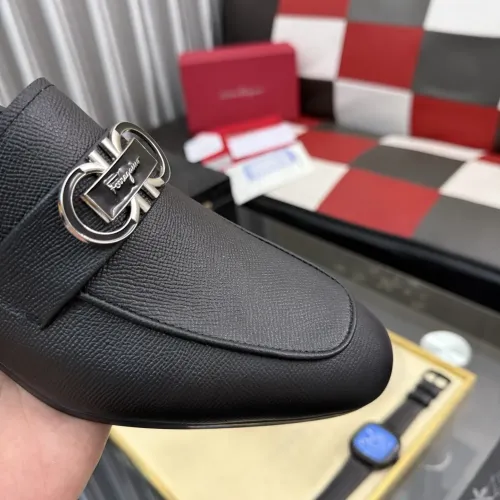 Replica Salvatore Ferragamo Leather Shoes For Men #1463616 $108.00 USD for Wholesale