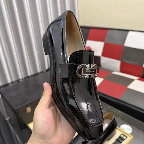 Replica Salvatore Ferragamo Leather Shoes For Men #1463617 $108.00 USD for Wholesale