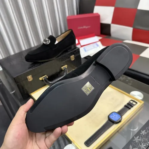 Replica Salvatore Ferragamo Leather Shoes For Men #1463618 $108.00 USD for Wholesale
