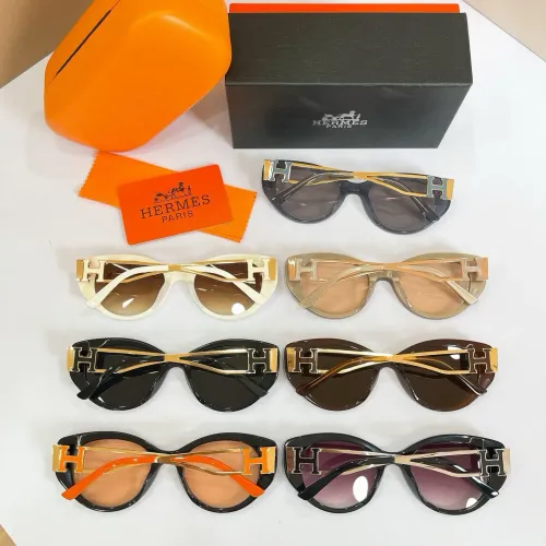 Replica Hermes AAA Quality Sunglasses #1463756 $60.00 USD for Wholesale