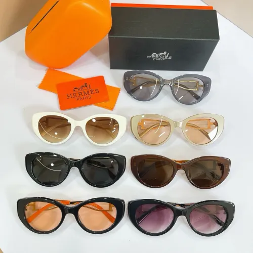 Replica Hermes AAA Quality Sunglasses #1463757 $60.00 USD for Wholesale