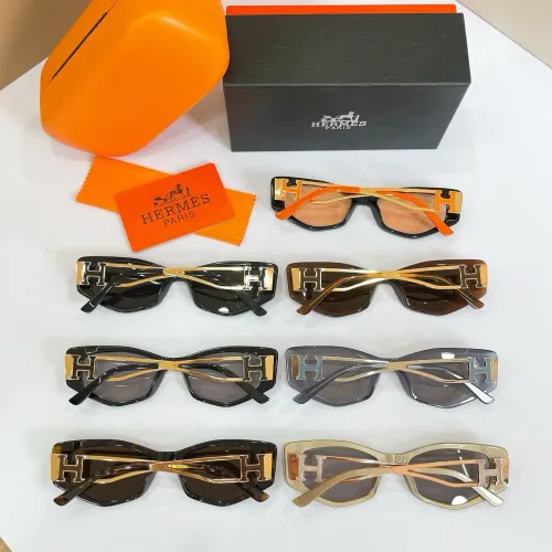 Replica Hermes AAA Quality Sunglasses #1463765 $60.00 USD for Wholesale