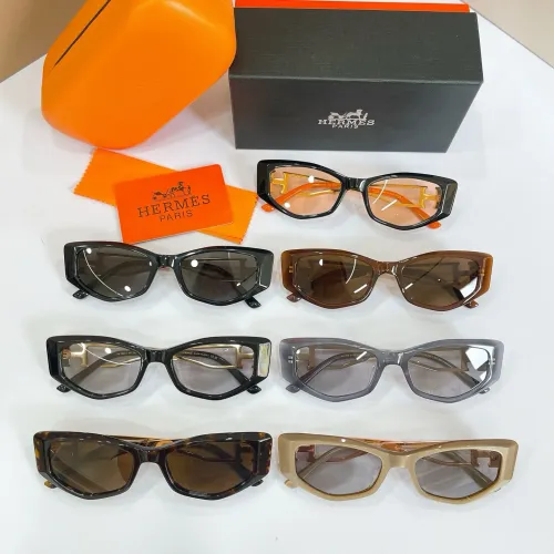 Replica Hermes AAA Quality Sunglasses #1463769 $60.00 USD for Wholesale