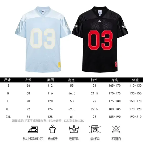 Replica Adidas T-Shirts Short Sleeved For Unisex #1464175 $38.00 USD for Wholesale
