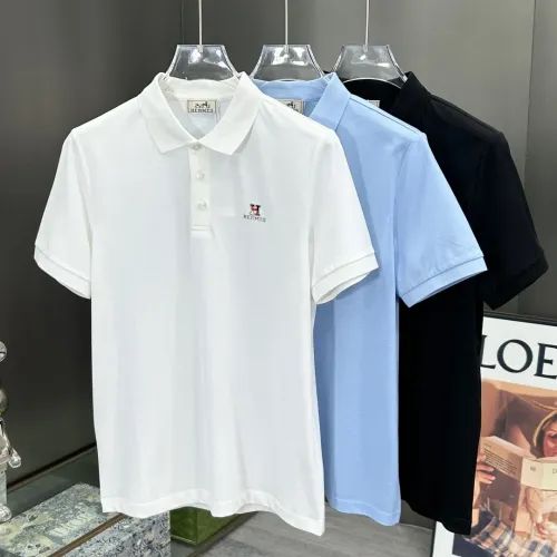 Replica Hermes T-Shirts Short Sleeved For Men #1464289 $82.00 USD for Wholesale