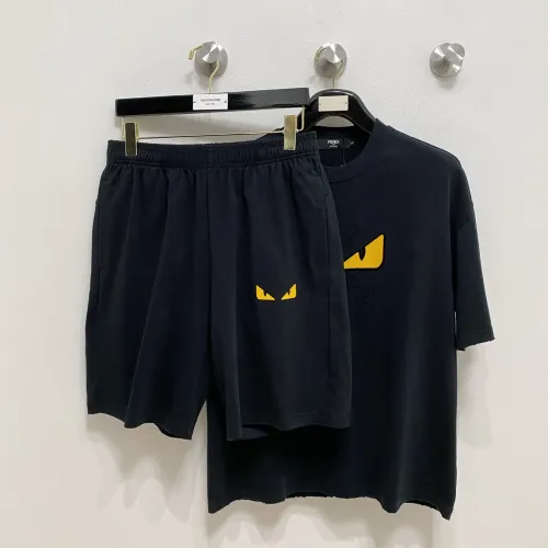 Replica Fendi Tracksuits Short Sleeved For Men #1464308 $100.00 USD for Wholesale
