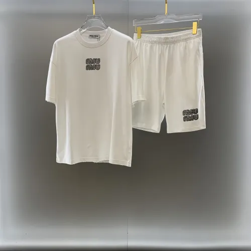 Wholesale MIU MIU Tracksuits Short Sleeved For Men #1464333 $100.00 USD, Wholesale Quality Replica MIU MIU Tracksuits