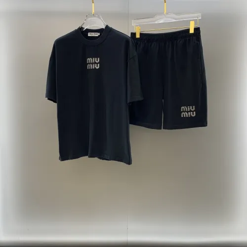 Wholesale MIU MIU Tracksuits Short Sleeved For Men #1464334 $100.00 USD, Wholesale Quality Replica MIU MIU Tracksuits