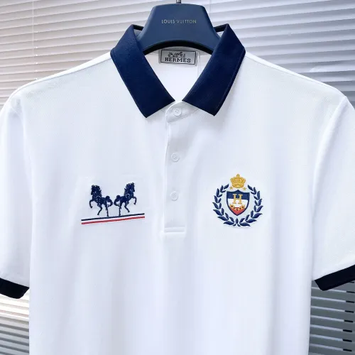 Replica Hermes T-Shirts Short Sleeved For Men #1464388 $45.00 USD for Wholesale