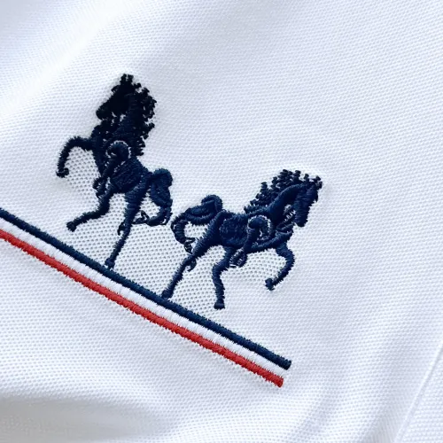 Replica Hermes T-Shirts Short Sleeved For Men #1464388 $45.00 USD for Wholesale