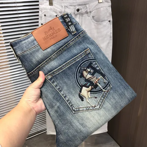 Wholesale Hermes Jeans For Men #1464764 $76.00 USD, Wholesale Quality Replica Hermes Jeans