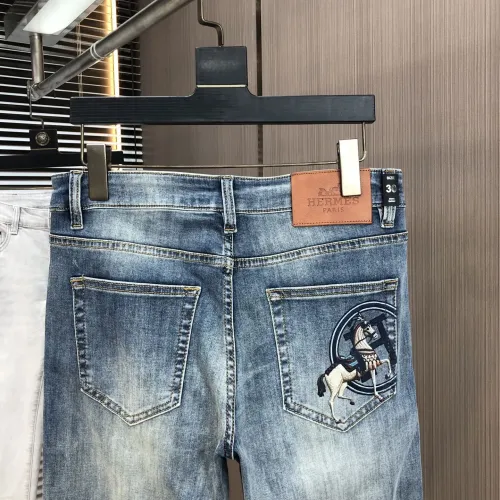 Replica Hermes Jeans For Men #1464764 $76.00 USD for Wholesale