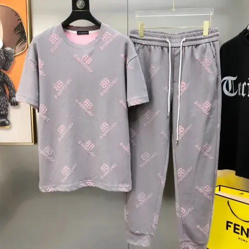 Wholesale Balenciaga Fashion Tracksuits Short Sleeved For Men #1464781 $98.00 USD, Wholesale Quality Replica Balenciaga Fashion Tracksuits