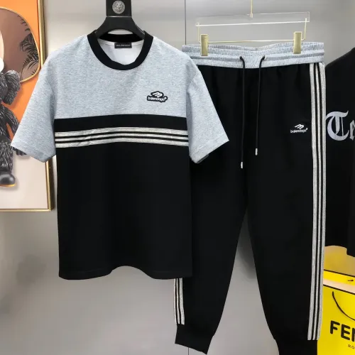 Wholesale Balenciaga Fashion Tracksuits Short Sleeved For Men #1464784 $98.00 USD, Wholesale Quality Replica Balenciaga Fashion Tracksuits