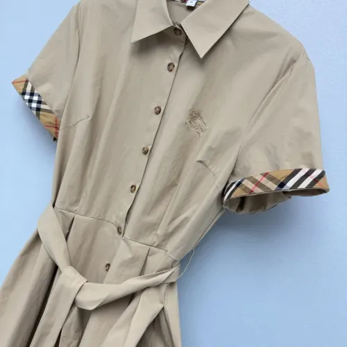 Replica Burberry Dresses Short Sleeved For Women #1464797 $85.00 USD for Wholesale
