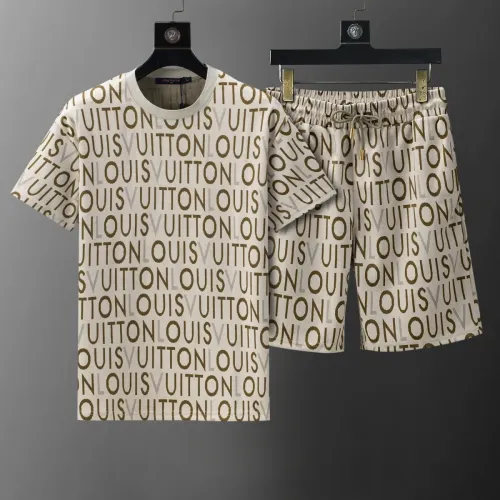 Wholesale Louis Vuitton LV Tracksuits Short Sleeved For Men #1464830 $42.00 USD, Wholesale Quality Replica Louis Vuitton LV Tracksuits