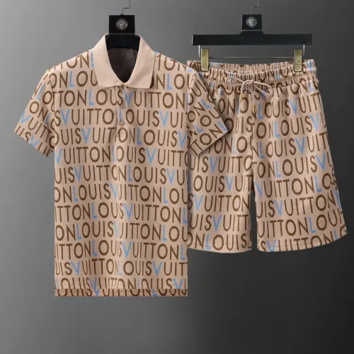 Wholesale Louis Vuitton LV Tracksuits Short Sleeved For Men #1464836 $45.00 USD, Wholesale Quality Replica Louis Vuitton LV Tracksuits