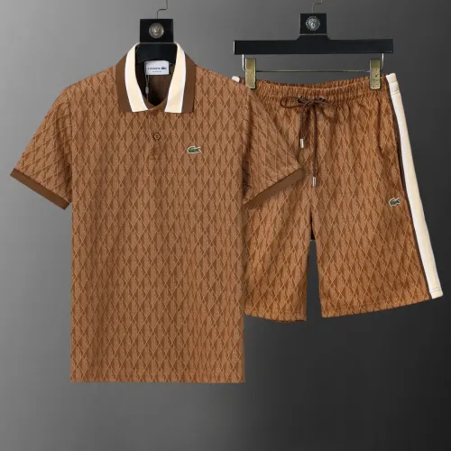 Wholesale Lacoste Tracksuits Short Sleeved For Men #1464864 $45.00 USD, Wholesale Quality Replica Lacoste Tracksuits