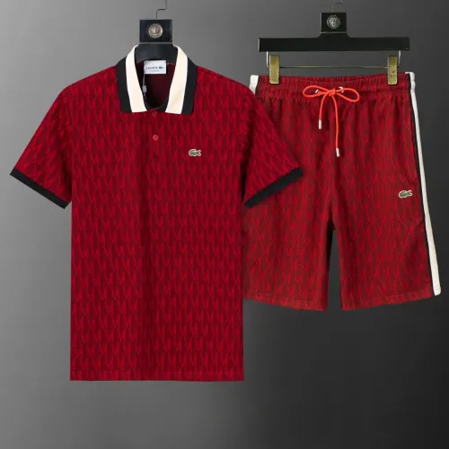 Wholesale Lacoste Tracksuits Short Sleeved For Men #1464865 $45.00 USD, Wholesale Quality Replica Lacoste Tracksuits
