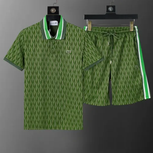 Wholesale Lacoste Tracksuits Short Sleeved For Men #1464866 $45.00 USD, Wholesale Quality Replica Lacoste Tracksuits