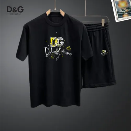 Wholesale Dolce &amp; Gabbana D&amp;G Tracksuits Short Sleeved For Men #1464894 $48.00 USD, Wholesale Quality Replica Dolce &amp; Gabbana D&amp;G Tracksuits
