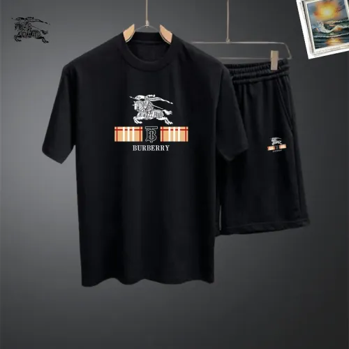 Wholesale Burberry Tracksuits Short Sleeved For Men #1464929 $48.00 USD, Wholesale Quality Replica Burberry Tracksuits