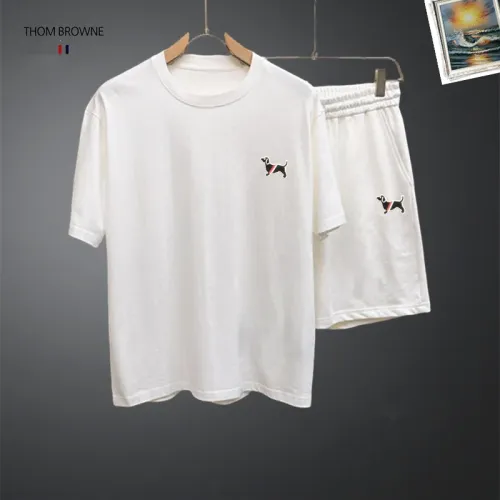 Wholesale Thom Browne TB Tracksuits Short Sleeved For Men #1464932 $48.00 USD, Wholesale Quality Replica Thom Browne TB Tracksuits