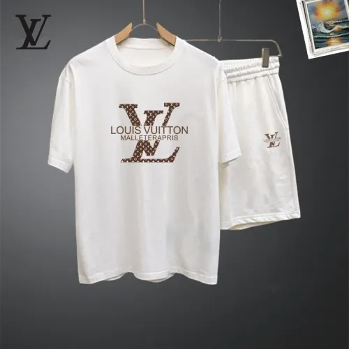 Wholesale Louis Vuitton LV Tracksuits Short Sleeved For Men #1464951 $48.00 USD, Wholesale Quality Replica Louis Vuitton LV Tracksuits