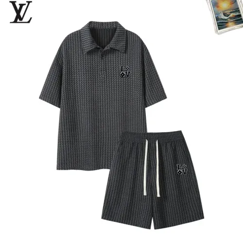 Wholesale Louis Vuitton LV Tracksuits Short Sleeved For Men #1464958 $52.00 USD, Wholesale Quality Replica Louis Vuitton LV Tracksuits
