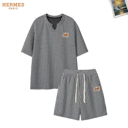 Wholesale Hermes Tracksuits Short Sleeved For Men #1465004 $52.00 USD, Wholesale Quality Replica Hermes Tracksuits