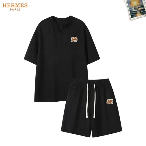 Wholesale Hermes Tracksuits Short Sleeved For Men #1465006 $52.00 USD, Wholesale Quality Replica Hermes Tracksuits