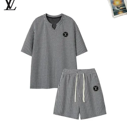 Wholesale Louis Vuitton LV Tracksuits Short Sleeved For Men #1465007 $52.00 USD, Wholesale Quality Replica Louis Vuitton LV Tracksuits