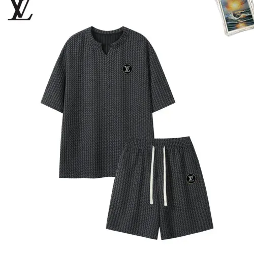 Wholesale Louis Vuitton LV Tracksuits Short Sleeved For Men #1465008 $52.00 USD, Wholesale Quality Replica Louis Vuitton LV Tracksuits